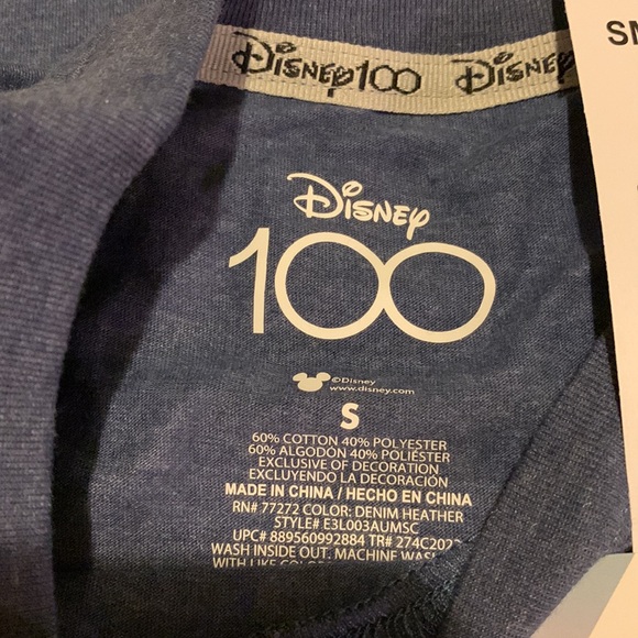 Disney 100 Adult Graphic Tee NWT! - Picture 4 of 5